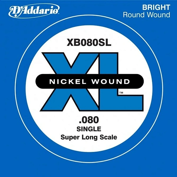 Струна для бас-гитары D'Addario XB080SL Nickel Wound