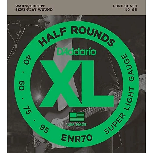 Струны для бас-гитары D’Addario ENR70 40-95