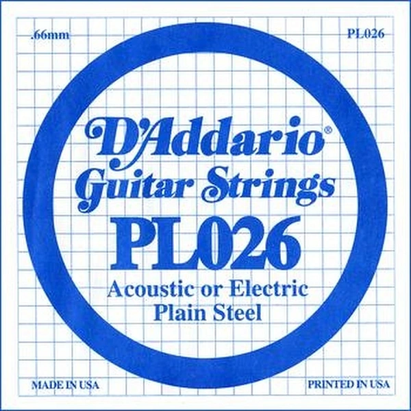 Струна для гитары D'addario PL026