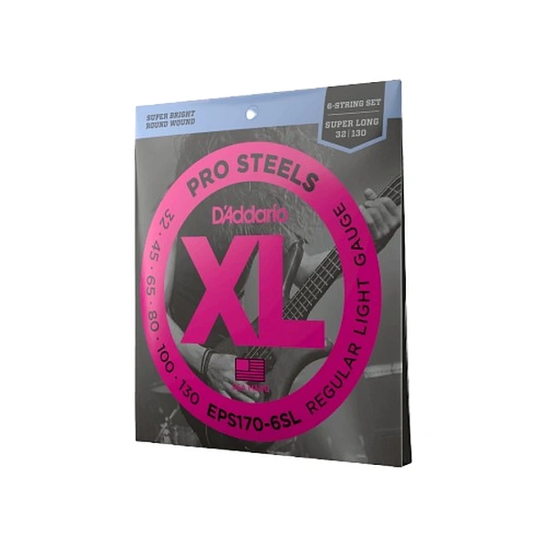 Струны для бас-гитары D'Addario EPS170-6 32-130