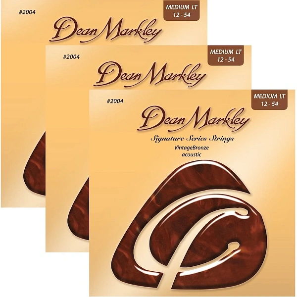 Струны для акустической гитары Dean Markley 2004-3PK Signature