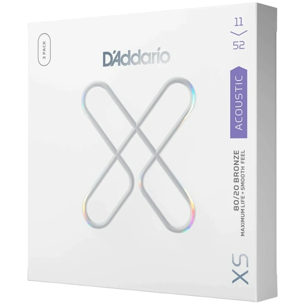 Струны для акустической гитары D'Addario XSABR1152-3P 11-52