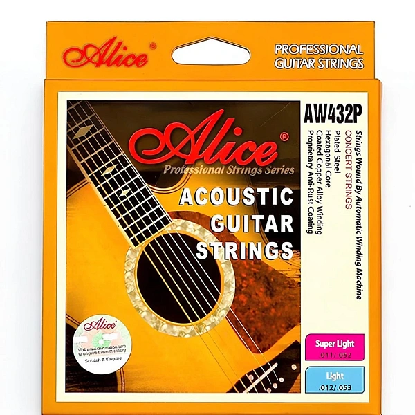 Струны для акустической гитары Alice AW432P-SL 11-52