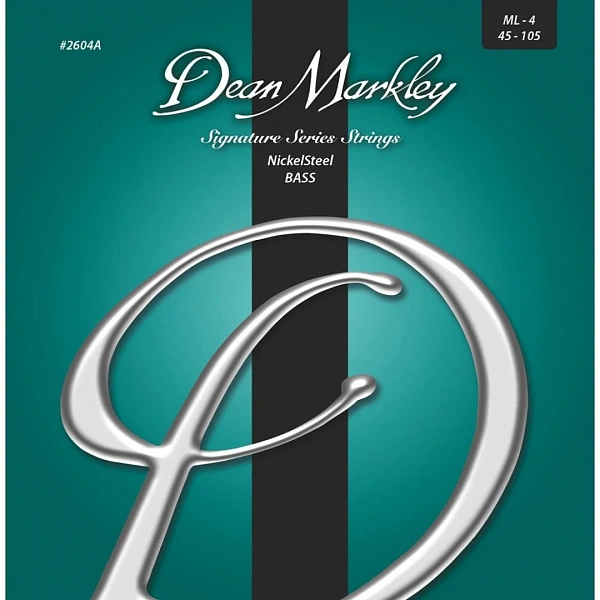 Струны для бас-гитары Dean Markley 2604A Signature Nickel Steel 45-105