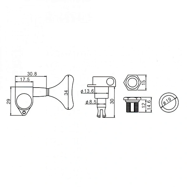 Колки Paxphil JB-150-4L-BK