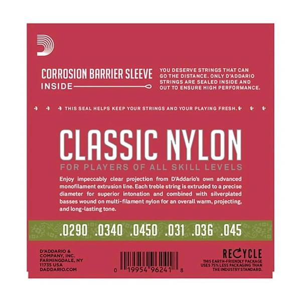 Струны для классической гитары D'Addario EJ27N 1/2