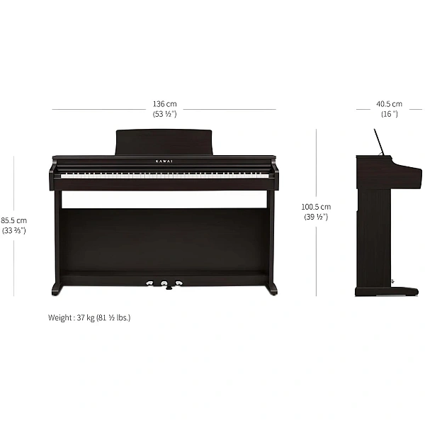 Цифровое пианино Kawai KDP120R Premium Rosewood