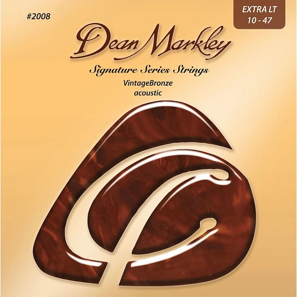 Струны для акустической гитары Dean Markley 2008 Vintage Bronze XL 10-47