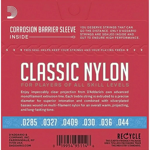 Струны для классической гитары D'Addario EJ27H Hard Tension